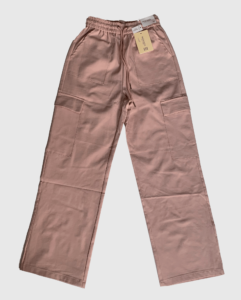 Pantalón cargo de dama color rosado