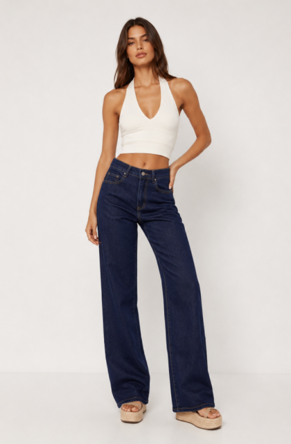 Wide leg jean